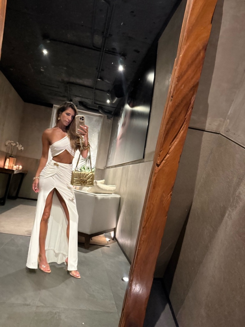 REVOLVE White Cutout Wrap Skirt Set